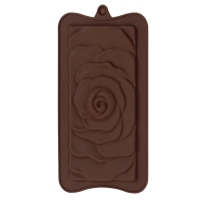 Forma silikonowa - tabliczka czekolady - Róża