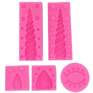 Forma silikonowa - zestaw jednorożec