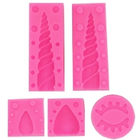 Forma silikonowa - zestaw jednorożec