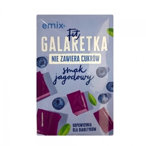 Galaretka Emix Fit - Jagodowa bez cukru - 25g