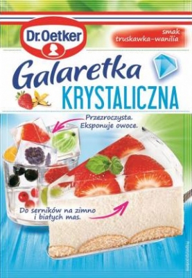 Galaretka Krystaliczna - Dr. Oetker - Truskawkowo Waniliowa