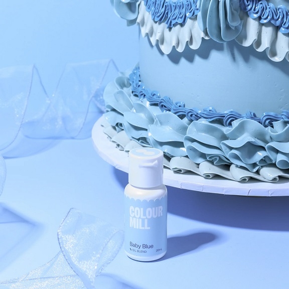 Barwnik olejowy do mas tłustych 20ml - Colour Mill - Baby Blue