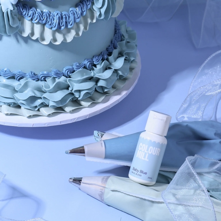 Barwnik olejowy do mas tłustych 20ml - Colour Mill - Baby Blue