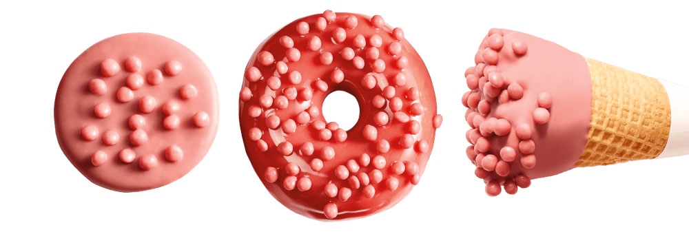 CALLEBAUT - Crispearls - Posypka dekoracyjna  Ruby 0,8kg