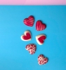 Dekoracje czekoladowe - Serca "Loveissimo" - zestaw 8szt