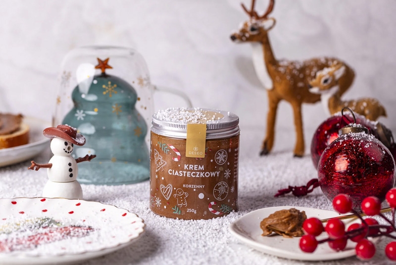 Deseo - Zestaw Świąteczny 3szt - (Krem Ciasteczkowy 250g + Pistacjowy 54% 200g + Kokosowy z migdałem 200g) (No1)