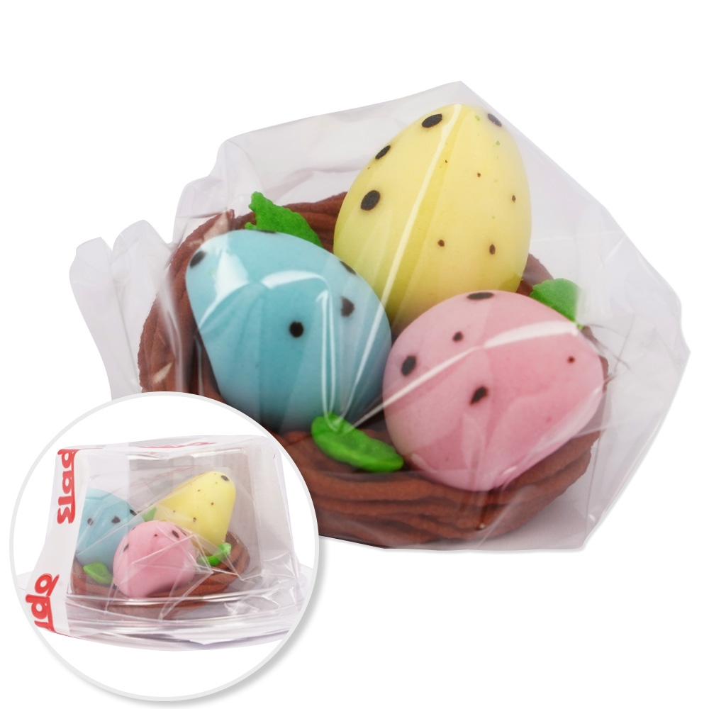 Figurki Cukrowe - Wielkanocne Gniazdo z jajkami