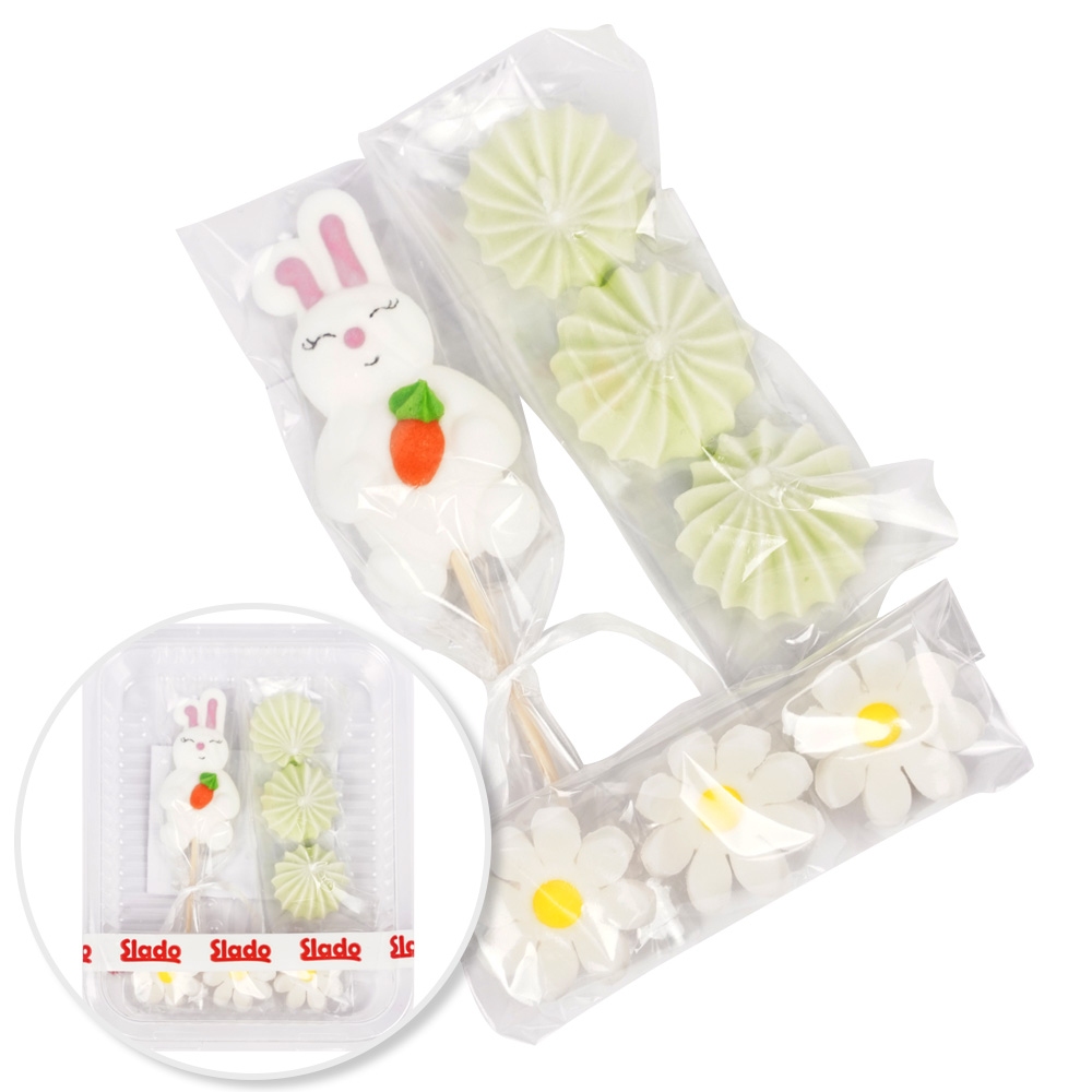 Figurki Cukrowe - Zestaw Wielkanocny - Zajączek z marchewką