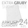 Jadalny papier cukrowy A4 0,6mm - Snow White - 24szt