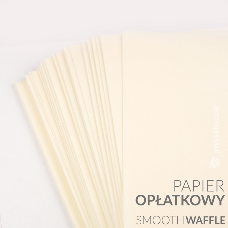 Jadalny papier opłatkowy A3 0,6mm - SMOOTH WAFFLE - 50szt