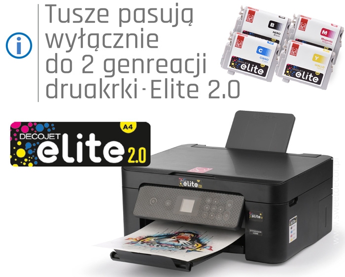 KARTRIDŻ Z TUSZEM DO DRUKARKI MODECOR ELITE 2.0 - ŻÓŁTY - OUTLET