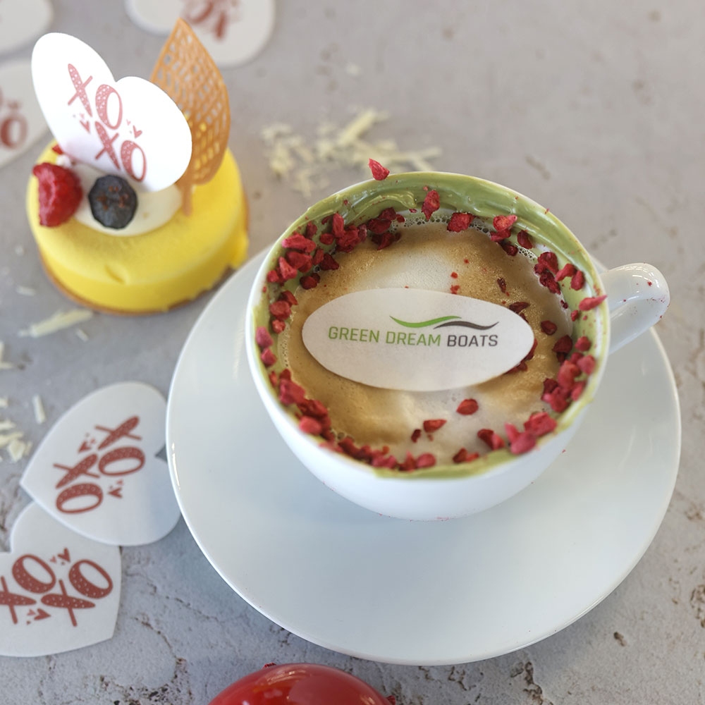 Logo elipsa 3x6cm na jadalnym papierze opłatkowym