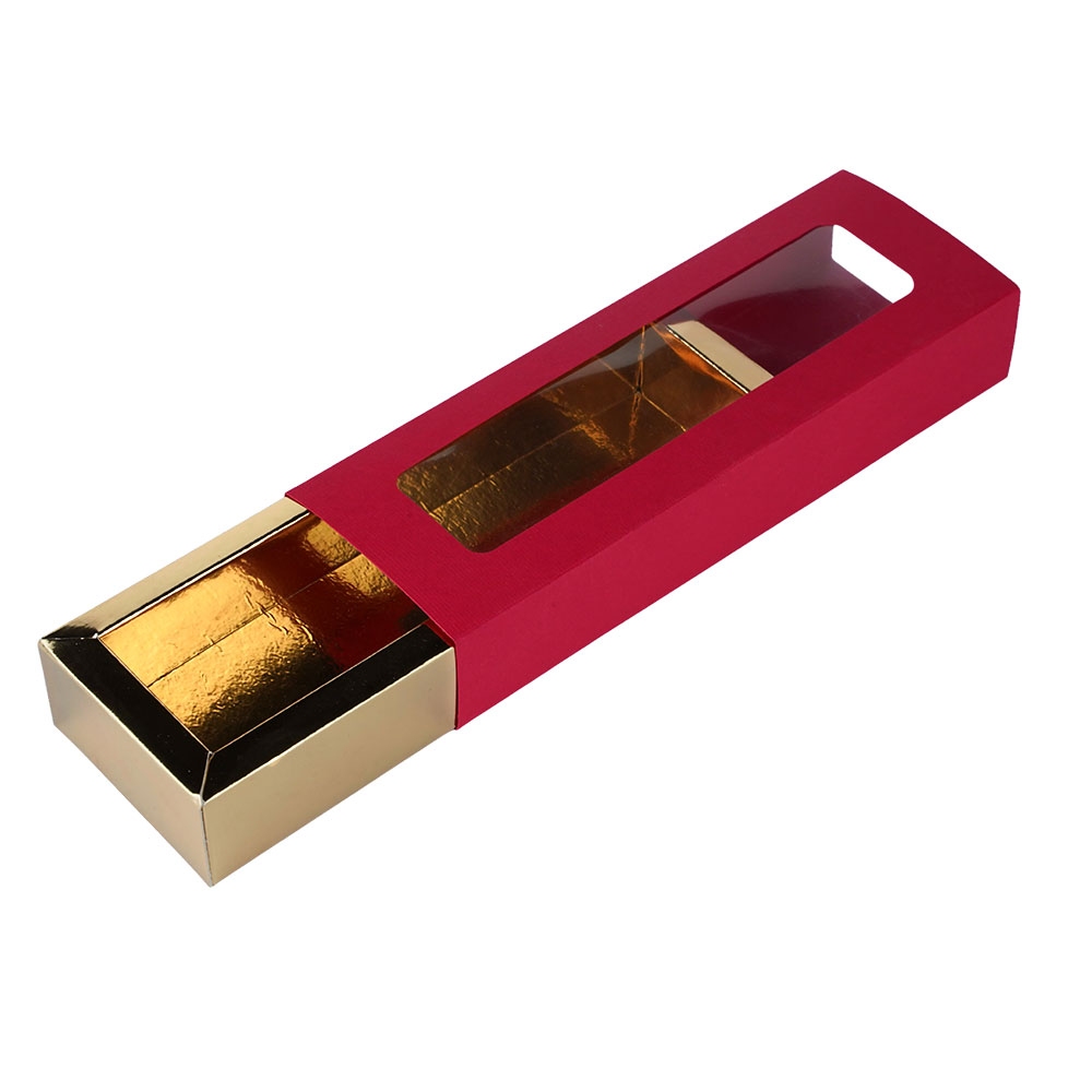 Opakowanie na makaraniki - CZERWONE