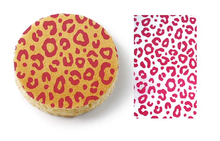 Papier do pieczenia - Panterka różowa - 30x40cm (1szt)