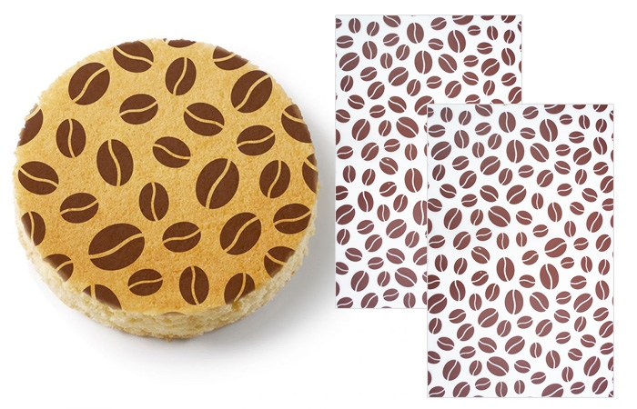 Papier transferowy do biszkoptu 30x40cm Coffe Design 12szt