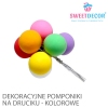 Pomponiki na druciku - KOLOROWE