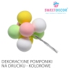 Pomponiki na druciku - KOLOROWE