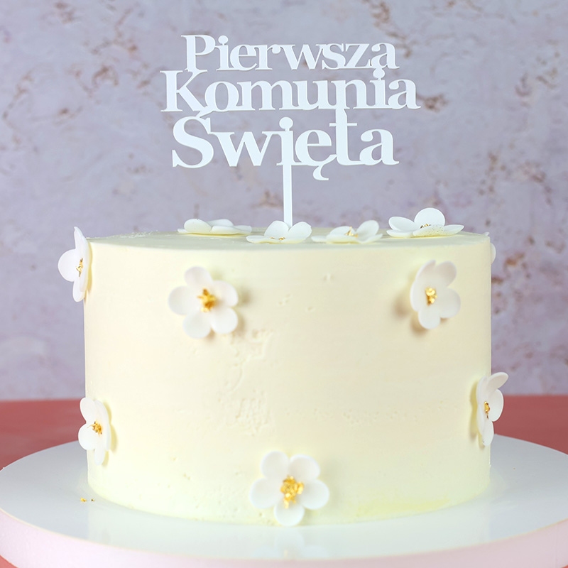 Topper - Pierwsza Komunia Święta - Napis ( 059B)