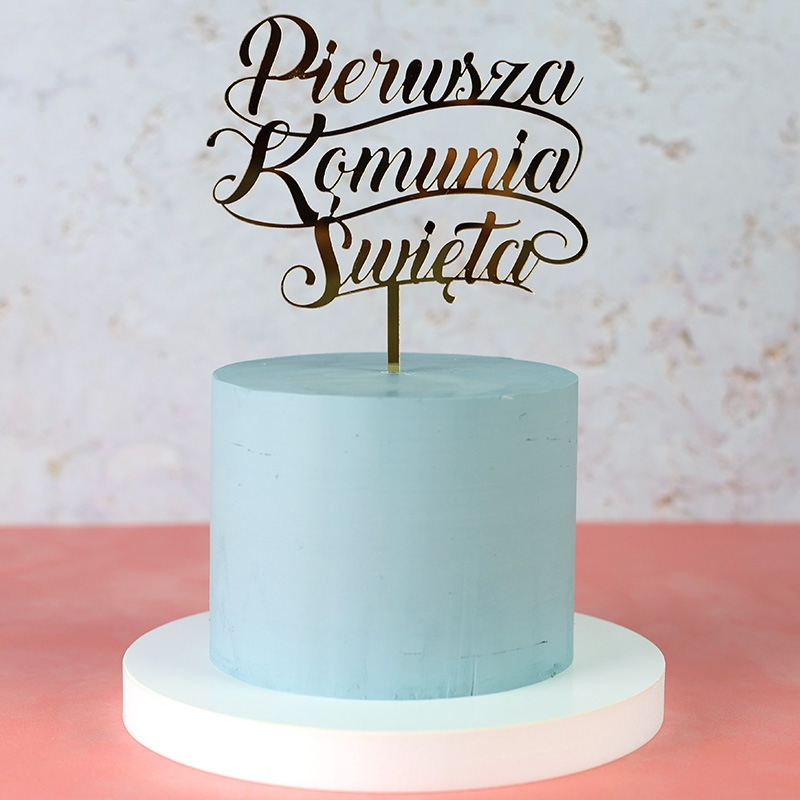 Topper Pierwsza Komunia Święta - pisana (061LZ)