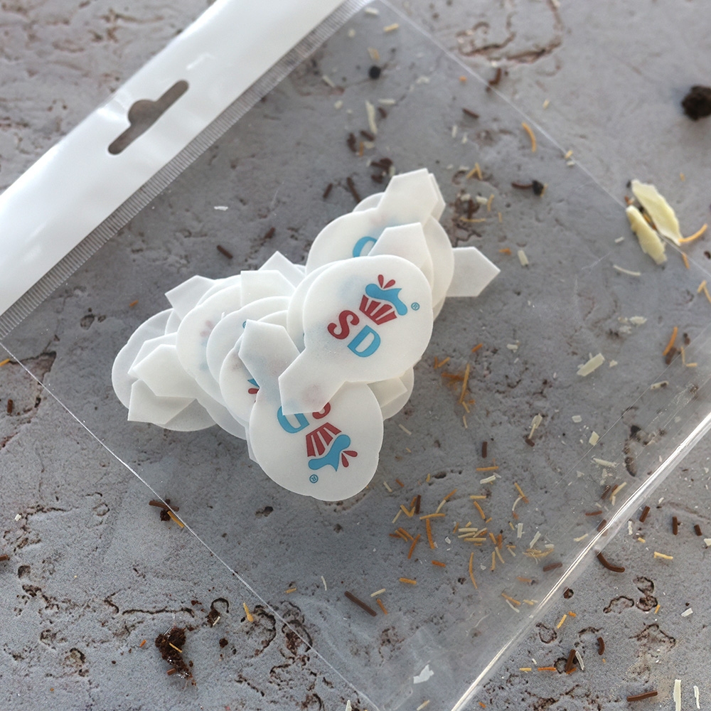 Wtykacze - Logo jadalne do lodów i deserów - 27 szt