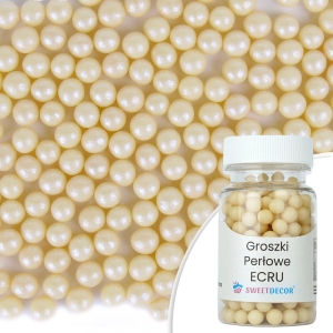 Groszki perłowe ecru - 50g