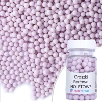 Groszki perłowe fioletowe - 50g