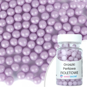Groszki perłowe fioletowe - 50g