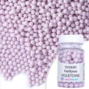 Groszki perłowe fioletowe - 50g