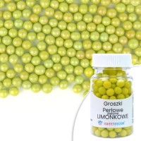 Groszki perłowe limonkowe - 50g