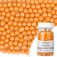 Groszki perłowe pomarańczowe - 50g