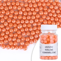 Groszki perłowe pomarańczowe - 50g