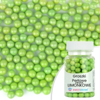Groszki perłowe zielone limonkowe - 50g