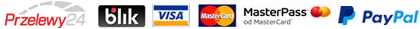 loga Przelewy24 Blik Visa MasterCard Paypal Vivus