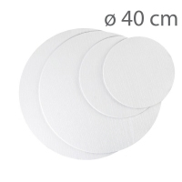 Okrągły podkład obustronnie powlekany - struktura drewna - 40cm
