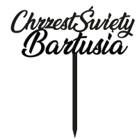 Topper - Chrzest Święty z imieniem (039C)
