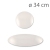 Okrągły podkład pod tort biały - 34cm
