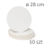 Okrągły podkład pod tort biały - 28cm 50szt