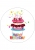 Opłatek na tort - happy birthday z tortem 5038108 - 21 cm