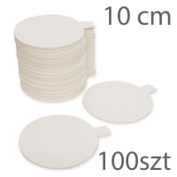 Okrągłe podkłady białe na porcje - 10cm 100szt