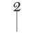 Topper -  Cyfra - 2 (2PC)