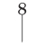 Topper -  Cyfra - 8 (8PC)