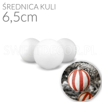 Styropianowa Kula - średnica 6,5cm