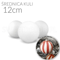 Styropianowa Kula - średnica 12cm