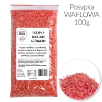 Posypka z opłatka czerwona - 100g