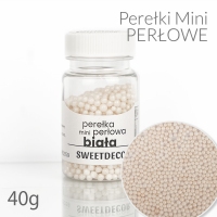 Mini Perełki perłowe białe 40g