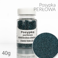 Posypka perłowa Niebieska ciemna (jeans) 40g