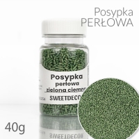 Posypka perłowa Zielona Ciemna 40g