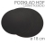 Okrągły podkład hdf czarny - wys. 3mm - 18cm