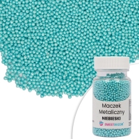 Maczek cukrowy metaliczny - niebieski - 50g
