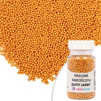 Maczek cukrowy metaliczny - złoty jasny - 50g